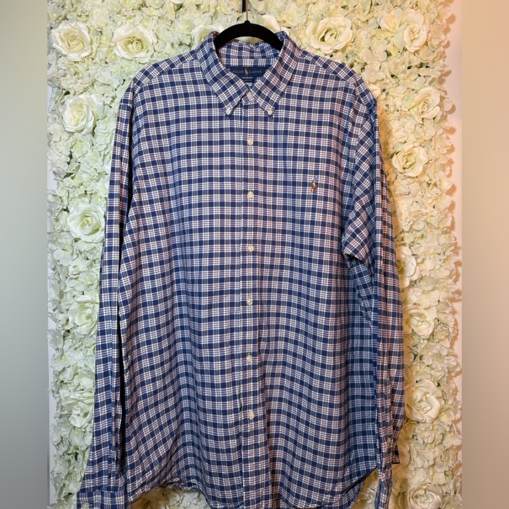 Ralph Lauren Classic Fit Plaid Oxford Shirt | Men’s XXL / 2XL | NWOT - Picture 4 of 12